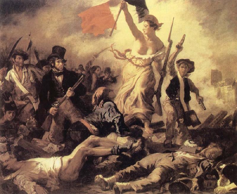 Eugene Delacroix Liberty Leading The people Germany oil painting art